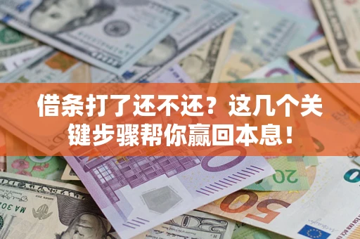 济南借条打了还不还？这几个关键步骤帮你赢回本息！