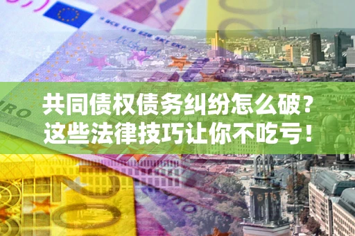 济南共同债权债务纠纷怎么破？这些法律技巧让你不吃亏！