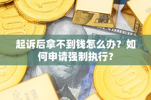济南起诉后拿不到钱怎么办？如何申请强制执行？