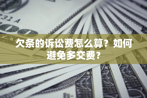 济南欠条的诉讼费怎么算？如何避免多交费？