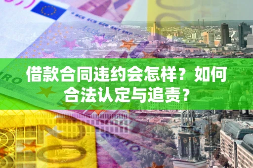 济南借款合同违约会怎样？如何合法认定与追责？