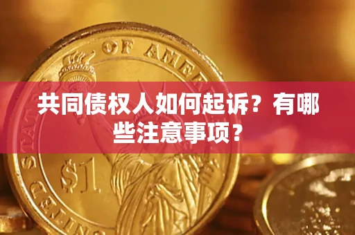 济南共同债权人如何起诉？有哪些注意事项？